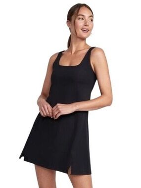 Old Navy Powersoft Sleeveless Performance Dress In Black